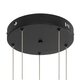 kelvo® LEXAGON KLV-101-0179 Κρεμαστό Φωτιστικό Οροφής LED 120W 12000lm 200° AC 220-240V IP20 Ρυθμιζόμενο Λευκό CCT με Χειριστήριο από 2700K έως 6000K Dimmable - Lumileds SMD Chip - Μαύρο Ματ - Μ110 x Π90 x Υ110cm - 3 Χρόνια Εγγύηση - 6