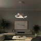 kelvo® NEMESIS KLV-101-0218-V2 Κρεμαστό Φωτιστικό Οροφής LED 100W 10000lm 180° AC 220-240V IP20 Ρυθμιζόμενο Λευκό CCT με Χειριστήριο από 2700K έως 6000K Dimmable - Lumileds SMD Chip - Λευκό Ματ - Μ60 x Π60 x Υ60cm - 3 Χρόνια Εγγύηση