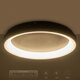 kelvo® SALEM KLV-101-0280 Φωτιστικό Οροφής LED 75W 7500lm 120° AC 220-240V IP20 Ρυθμιζόμενο Λευκό CCT με Χειριστήριο από 2700K έως 6000K Dimmable - Lumileds SMD Chip - Καφέ Ματ - Μ45 x Π45 x Υ8.5cm - 3 Χρόνια Εγγύηση - 12