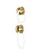 kelvo® LASSO KLV-101-0505 Φωτιστικό Τοίχου / Απλίκα LED 32W 3200lm 360° AC 220-240V IP20 Ρυθμιζόμενο Λευκό CCT με Διακόπτη στο Driver 2700K/4500K/6000K Triac Dimmable - Lumileds SMD Chip & ENEC/TÜV Driver - Σατινέ Χρυσό Βούρτσας - Μ25 x Π12 x Υ75cm - 5 Χρόνια Εγγύηση - 4