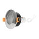 kelvo® KAPA KLV-101-0040 Χωνευτό Φωτιστικό Downlight Σποτ Μπάνιου για Λάμπα MR16 με Ντουί GU10 AC 220-240V Αδιάβροχο IP65 - Νίκελ Χρώμιο - Μ8.5 x Π8.5 x Υ4.2cm / Q7.5cm - 6