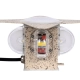  WALLLIGHT-CINA 90658 Μοντέρνο Φωτιστικό Τοίχου - Απλίκα LED 10W 1100lm 10° AC 220-240V Αδιάβροχο IP65 Θερμό Λευκό 2700K - CREE COB Chip & TÜV SÜD Driver - Μπεζ - Μ18.5 x Π18.5 x Υ8.5cm - 3 Χρόνια Εγγύηση - 7