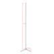 Μοντέρνο Minimal Επιδαπέδιο Μαύρο Φωτιστικό 250cm LED 40 Watt με Ασύρματο Χειριστήριο RF & Dimmer Πράσινο  ALIEN Design GLOBO-250-5 - 2