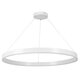 kelvo® VENOM KLV-101-0194 Κρεμαστό Φωτιστικό Οροφής LED 75W 7500lm 120° AC 220-240V IP20 Ρυθμιζόμενο Λευκό CCT με Χειριστήριο από 2700K έως 6000K Dimmable - Lumileds SMD Chip - Λευκό Ματ - Μ100 x Π100 x Υ6.5cm - 3 Χρόνια Εγγύηση - 3