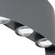 kelvo® SIXOAD KLV-101-0007 Φωτιστικό Τοίχου / Απλίκα LED 18W 1800lm 30° AC 220-240V Αδιάβροχο IP65 Θερμό Λευκό 2700K - CREE XPE Chip & TÜV SÜD Driver - Γκρι Ανθρακί Ματ - Μ17 x Π4 x Υ8cm - 5 Χρόνια Εγγύηση - 7
