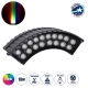 TREELIGHT-JINA 90695 Κυρτή Μπάρα Φωτισμού Wall Washer με Αντιθαμβωτική Γρίλια Ειδική για Φυτά - Δέντρα LED 18W 1530lm 10° DC 24V Αδιάβροχο IP67 L29 x W11 x H10.5cm RGBW DMX512 - Γκρι Ανθρακί - 3 Years Warranty - 1