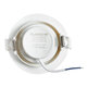 DE VALERA 60184 Χωνευτό LED Κινούμενο Spot Downlight 5W 475lm 45° AC 220-240V IP44 Φ9cm x Υ4cm - Στρόγγυλο - Λευκό - Θερμό Λευκό 2700K - Bridgelux Chip - TÜV Certified Driver - 5 Χρόνια Εγγύηση - 4