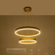 kelvo® VENOM KLV-101-0198 Κρεμαστό Φωτιστικό Οροφής LED 75W 7500lm 120° AC 220-240V IP20 Ρυθμιζόμενο Λευκό CCT με Χειριστήριο από 2700K έως 6000K Dimmable - Lumileds SMD Chip - Χρυσό Πλατίνα - Μ60 x Π60 x Υ40cm - 3 Χρόνια Εγγύηση - 14