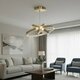 kelvo® NEMESIS KLV-101-0219-V2 Κρεμαστό Φωτιστικό Οροφής LED 100W 10000lm 180° AC 220-240V IP20 Ρυθμιζόμενο Λευκό CCT με Χειριστήριο από 2700K έως 6000K Dimmable - Lumileds SMD Chip - Χρυσό Πλατίνα - Μ60 x Π60 x Υ60cm - 3 Χρόνια Εγγύηση - 2