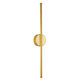 DIADEM 61330 Φωτιστικό Τοίχου - Απλίκα Design LED CCT 9W 1080lm 120° AC 220-240V - Εναλλαγή Φωτισμού μέσω Διακόπτη On/Off All In One Ψυχρό 6000k+Φυσικό 4500k+Θερμό 2700k Μ10 x Π4 x Υ60cm - Χρυσό - 3 Years Warranty - 2
