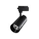 Globostar BEAMTRACK 60817 Μονοφασικό Φωτιστικό Σποτ Ράγας LED 30W 230V 3600lm 30° Acrylic HQ LENS AC 220-240V IP20 Φ7.4 x Υ17.9cm Θερμό Λευκό 3000k - EUROTRACKSystem 1L+1N - Μαύρο - Bridgelux Chip - TUV Certified Driver - 5 Χρόνια Εγγύηση - 2