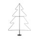 XMAS-TREE-BIG Χριστουγεννιάτικο Διακοσμητικό Φωτιστικό LED 27.3W 1092lm 360° AC 220-240V Αδιάβροχο IP65 Θερμό Λευκό 2700K  - Μαύρο & Διάφανο - Μ134 x Π25 x Υ188cm - 2 Χρόνια Εγγύηση - 1