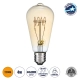  PEAR 99082 Λάμπα E27 ST64 LED 4W 280lm 360° AC 220-240V IP20 Ultra Θερμό Λευκό 2200K Dimmable - Ultra Thin Soft T Spiral Filament Chip - Μελί - Μ6.4 x Π6.4 x Υ14cm - 3 Χρόνια Εγγύηση