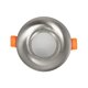 kelvo® LAMDA KLV-101-0046 Χωνευτό Φωτιστικό Downlight Σποτ Μπάνιου για Λάμπα MR16 με Ντουί GU10 AC 220-240V Αδιάβροχο IP65 - Νίκελ Βούρτσας - Μ8.5 x Π8.5 x Υ3.5cm / Q7.5cm - 3
