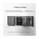80084 SONOFF SwitchMan M5-80 Wall Frame 2 Way - L15.7 X W8.6 X H1.48CM - 5