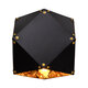WELLES Replica 00794 Μοντέρνο Φωτιστικό Τοίχου Απλίκα Μονόφωτο Μεταλλικό Μαύρο Χρυσό Μ17 x Π28 x Υ17cm - 4