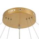 kelvo® VENOM KLV-101-0201-V2 Κρεμαστό Φωτιστικό Οροφής LED 120W 12000lm 120° AC 220-240V IP20 Ρυθμιζόμενο Λευκό CCT με Χειριστήριο από 2700K έως 6000K Dimmable - Lumileds SMD Chip - Χρυσό Πλατίνα - Μ80 x Π80 x Υ80cm - 3 Χρόνια Εγγύηση - 9
