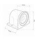 FLOODORA GLB-103-0030 Προβολέας Σποτ Wall Washer LED 3W 270lm 5° AC 220-240V Αδιάβροχο IP65 Θερμό Λευκό 2700K - Sanan SMD Chip - Γκρι Ανθρακί Ματ - Μ6.5 x Π5.5 x Υ5cm - 3 Χρόνια Εγγύηση - 5