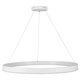 kelvo® VENOM KLV-101-0194 Κρεμαστό Φωτιστικό Οροφής LED 75W 7500lm 120° AC 220-240V IP20 Ρυθμιζόμενο Λευκό CCT με Χειριστήριο από 2700K έως 6000K Dimmable - Lumileds SMD Chip - Λευκό Ματ - Μ100 x Π100 x Υ6.5cm - 3 Χρόνια Εγγύηση - 5