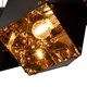 WELLES Replica 00796 Μοντέρνο Κρεμαστό Φωτιστικό Οροφής Πολύφωτο Μεταλλικό Μαύρο Χρυσό Μ68 x Π32 x Υ30cm - 8