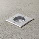 kelvo® KERIA KLV-101-0276 Χωνευτό Φωτιστικό Σποτ Δαπέδου για Λάμπα MR16 με Ντουί GU10 AC 220-240V Αδιάβροχο IP68 IK09 - Ανοξείδωτο Ατσάλι SS316 - Μ11 x Π11 x Υ11.5cm / Q10.4cm