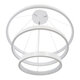 NEMESIS TRIO 61171-DECO Κρεμαστό Φωτιστικό Δαχτυλίδι-Κύκλος LED CCT 120W 14723lm 360° AC 220-240V - Εναλλαγή Φωτισμού μέσω Τηλεχειριστηρίου All In One Ψυχρό 6000k+Φυσικό 4500k+Θερμό 2700k Dimmable Φ40+60+80cm - Λευκό - 3 Years Warranty - 6