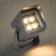 FLOODVIRA GLB-103-0032 Προβολέας Σποτ Wall Washer LED 8W 720lm 24° AC 220-240V Αδιάβροχο IP65 Θερμό Λευκό 2700K - Sanan SMD Chip - Γκρι Ανθρακί Ματ - Μ11 x Π9 x Υ15cm - 3 Χρόνια Εγγύηση - 2