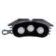 TREELIGHT-ZINA S-90982 Κυρτή Μπάρα Φωτισμού Wall Washer με Αντιθαμβωτική Γρίλια Ειδική για Φυτά - Δέντρα LED 3W 255lm 30° DC 24V Αδιάβροχο IP65 L11 x W6.5 x H5cm με Αυτόματα Προγράμματα Εναλλαγής Χρωμάτων Πολύχρωμο RGBW - Γκρι Ανθρακί - 3 Years - 2