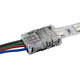 70722 Ταχυσύνδεσμος Ένωσης IP20 - Strip To Cable Connector για Ένωση 1 x RGB Ταινίας LED Πλάτους 10mm με 1 x Καλώδιο Τροφοδοσίας - 5