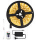 70412 Σετ Ταινία LED 5m 72W/5m 12V 60LED/m 5050 SMD 1497lm/m 120° Αδιάβροχη IP65 με Ασύρματο Χειριστήριο RF 2.4Ghz και Τροφοδοτικό Θερμό Λευκό 3000K Dimmable - 2