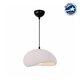 GLOBOSTAR® STONE 204-0176 Μοντέρνο Κρεμαστό Φωτιστικό Οροφής με Ντουί 1 x E27 AC 220-240V IP20 - Λευκό - Μ31.5 x Π35 x Υ26cm