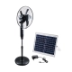 SOLARE-FAN 85358 Solar Fan Αυτόνομος Ηλιακός Επιδαπέδιος Ανεμιστήρας 25W 2 Λειτουργιών Ρεύματος με AC 220-240V ή με Φωτοβολταϊκό Panel 9V 15W & Επαναφορτιζόμενη Μπαταρία Li-ion 7.4V 6000mAh - 12 Ταχύτητες - Ασύρματο Χειριστήριο - Ενσωματωμένο USB 2.0 Charger Συσκευών - IP20 - Μ44 x Π37.5 x Υ132cm -  - 2