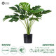 Artificial Garden MONSTERA 20000 Τεχνητό Διακοσμητικό Φυτό Μονστέρα Υ50cm