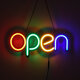85856 Φωτιστικό Ταμπέλα Φωτεινή Επιγραφή NEON LED Σήμανσης Animated OPEN 30W AC 230V με Διακόπτη On/Off και Ασύρματο Χειριστήριο IR Κόκκινο - Πράσινο - Κίτρινο - Γαλάζιο - 5