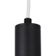 kelvo® CANAL KLV-101-0071 Κρεμαστό Φωτιστικό Οροφής LED 7W 700lm 36° AC 220-240V IP20 Θερμό Λευκό 2700K - Bridgelux COB Chip & TÜV SÜD Driver - Μαύρο Ματ - Μ4 x Π4 x Υ40cm - 5 Χρόνια Εγγύηση - 7