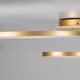 kelvo® NEMESIS KLV-101-0207 Φωτιστικό Οροφής LED 98W 9800lm 360° AC 220-240V IP20 Ρυθμιζόμενο Λευκό CCT με Χειριστήριο από 2700K έως 6000K Dimmable - Lumileds SMD Chip - Χρυσό Πλατίνα - Μ89 x Π60 x Υ19cm - 3 Χρόνια Εγγύηση - 6