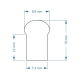 NEOVALE 70576 Ταινία Neon Flex LED 12W/m 720lm/m 120° DC 220-240V Αδιάβροχο IP65 120 x SMD2835 Chip/m Ultra Θερμό Λευκό 2200K Dimmable - Sanan SMD Chip - Μ100 x Π0.8 x Υ1.6cm - 3 Χρόνια Εγγύηση - 4