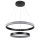 kelvo® DIAMOND KLV-101-0235 Κρεμαστό Φωτιστικό Οροφής LED 75W 7500lm 360° AC 220-240V IP20 Ρυθμιζόμενο Λευκό CCT με Χειριστήριο από 2700K έως 6000K Dimmable - Lumileds SMD Chip - Μαύρο Ματ - Μ60 x Π60 x Υ40cm - 3 Χρόνια Εγγύηση - 3