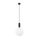 kelvo® ESTETICO KLV-101-0380 Κρεμαστό Φωτιστικό Οροφής για Λάμπα με Ντουί E27 AC 220-240V IP20 - Μαύρο Ματ & Λευκό - Μ30 x Π30 x Υ48cm - 3