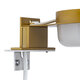 KIARA 60401 Μοντέρνο Φωτιστικό Τοίχου - Απλίκα Καθρέπτη Μπάνιου με 3 Τρόπους Τοποθέτησης LED 5W 560lm 120° AC 220-240V IP44 Μ10 x Π13 x Υ3cm - Φυσικό Λευκό 4500K - Χρυσό - 8