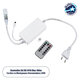 70666 Controller Αδιάβροχος IP44 AC/DC 230V με Ασύρματο Χειριστήριο RF για έως 100 μέτρα Μονόχρωμου Φωτοσωλήνα LED Μ9 x Π5 x Υ3cm - 2 Χρόνια Εγγύηση - 1