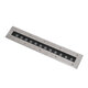 UNDERGROUND-REMVI 90192 Χωνευτή Μπάρα Φωτισμού Wall Washer LED 12W 1080lm 10° DC 24V Αδιάβροχο IP68 Θερμό Λευκό 2700K Dimmable - Ανοξείδωτο Ατσάλι 304 - Μ50 x Π7.4 x Υ7cm / Q48.5 x 7.5cm - 3 Χρόνια Εγγύηση