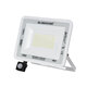 AURORA 61444 Επαγγελματικός Προβολέας LED 100W 12500lm 120° AC 220-240V με Ενσωματωμένο Ρυθμιζόμενο Αισθητήρα Κίνησης PIR - Αδιάβροχος IP67 - Μ25 x Π6.5 x Υ27.5cm - Λευκό - Ψυχρό Λευκό 6000K - LUMILEDS Chips - TÜV Rheinland Certified - 3 Years Warranty - 2