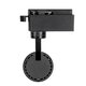 LUGANO 60810 Μονοφασικό Σποτ Ράγας LED 20W 2500lm 36° AC 220-240V IP20 Φυσικό Λευκό 4500K - Bridgelux COB Chip & TÜV SÜD Driver - Eurotrack 1PH - Μαύρο Ματ - Μ8.5 x Π6.5 x Υ20.5cm - 5 Χρόνια Εγγύηση - 8