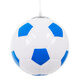 FOOTBALL 00648 Μοντέρνο Κρεμαστό Παιδικό Φωτιστικό Οροφής Μονόφωτο Γαλάζιο Λευκό Γυαλίνο Φ25 x Υ25cm - 2