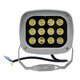 FLOODXENA 05016 Προβολέας Σποτ Wall Washer LED 12W 1380lm 10° AC 220-240V Αδιάβροχο IP65 Φυσικό Λευκό 4500K - Bridgelux SMD Chip - Γκρι Ανθρακί - Μ13.5 x Π11 x Υ15cm - 3 Χρόνια Εγγύηση - 2