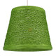 PLAYROOM 00864 Vintage Κρεμαστό Φωτιστικό Οροφής Μονόφωτο Πράσινο Ξύλινο Ψάθινο Rattan Φ32 x Υ27cm - 2