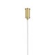 kelvo® GLOW KLV-101-0157 Κρεμαστό Φωτιστικό Οροφής LED 65W 6500lm 360° AC 220-240V IP20 Ρυθμιζόμενο Λευκό CCT με Χειριστήριο από 2700K έως 6000K Dimmable - Lumileds SMD Chip - Χρυσό Πλατίνα - Μ150 x Π70 x Υ90cm - 3 Χρόνια Εγγύηση - 11