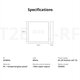80067 SONOFF T2EU3C-RF - 433MHz Wireless Smart Wall Touch Button Switch 3 Way - RF Series - 15