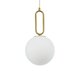 kelvo® BELLISSIMO KLV-101-0376 Κρεμαστό Φωτιστικό Οροφής για Λάμπα με Ντουί E27 AC 220-240V IP20 - Χρυσό Βούρτσας Πλατίνα & Λευκό - Μ20 x Π20 x Υ42cm - 5
